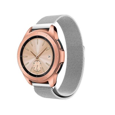 Curea Ceas Tech Compatibila Cu Samsung Galaxy Watch, 46mm , Milaneseband-argintiu